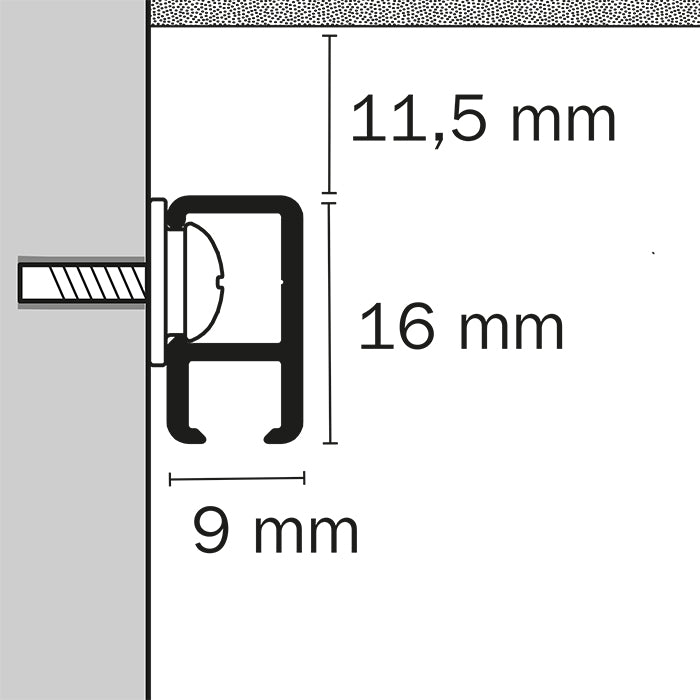 STAS minirail + installation kit