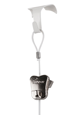 STAS picture rail moulding hook and cord for effective picture hanging.
