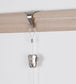 STAS picture rail moulding hook (white, brass, silver) + cord + zipper