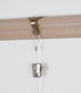 STAS picture rail moulding hook (white, brass, silver) + cord + zipper