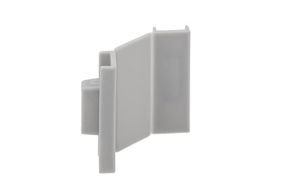 STAS multirail corner cap for sleek rail system connectivity at corners.