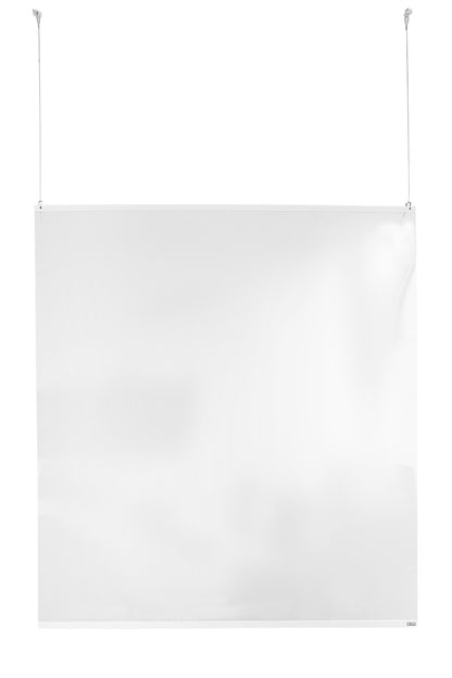 STAS barrier screen: Safeguard staff and customers with this easy-to-install, crystal-clear protective shield.